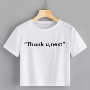 “Thank u, next”  Crop Top
